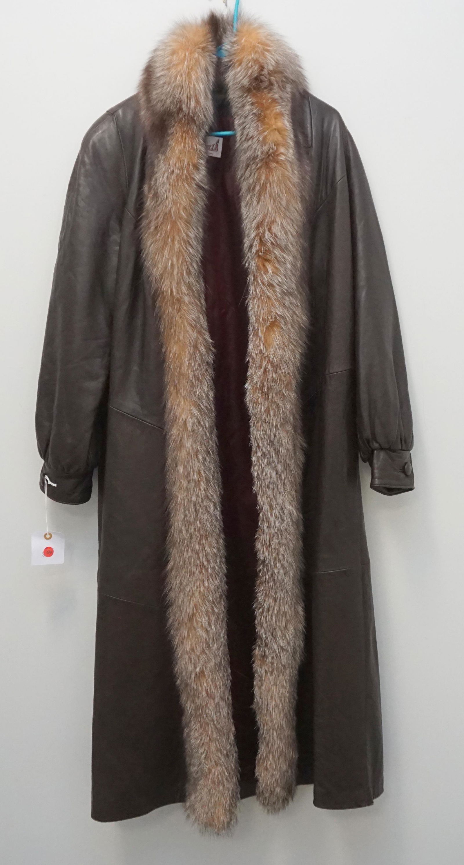 FULL LENGTH LEATHER & FOX COAT (1 of 8)