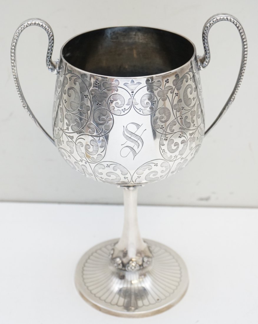 TALL ENGLISH STERLING AESTHETIC LOVING CUP (1 of 10)