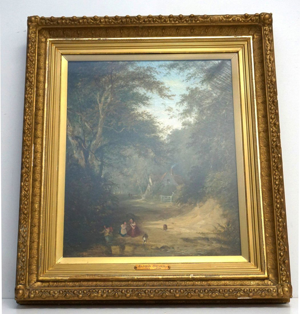 JAMES STARK (1794-1859) OIL ON CANVAS (1 of 20)