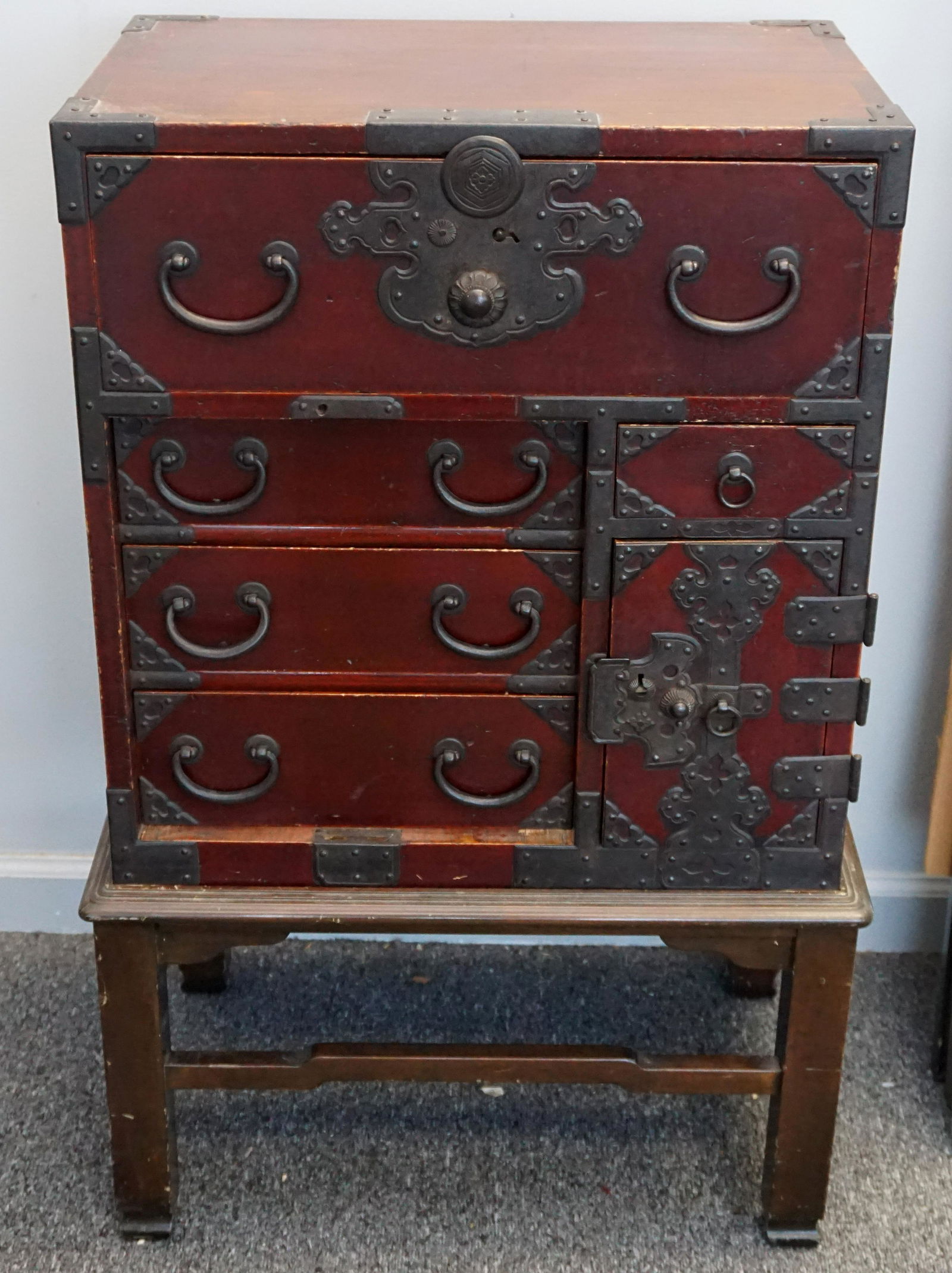 ANTIQUE TANSU CHEST MEIJI (1 of 10)