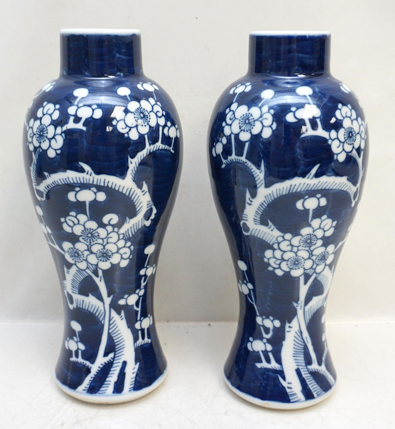 PAIR KANGXI CHERRY BLOSSOM VASES (1 of 8)