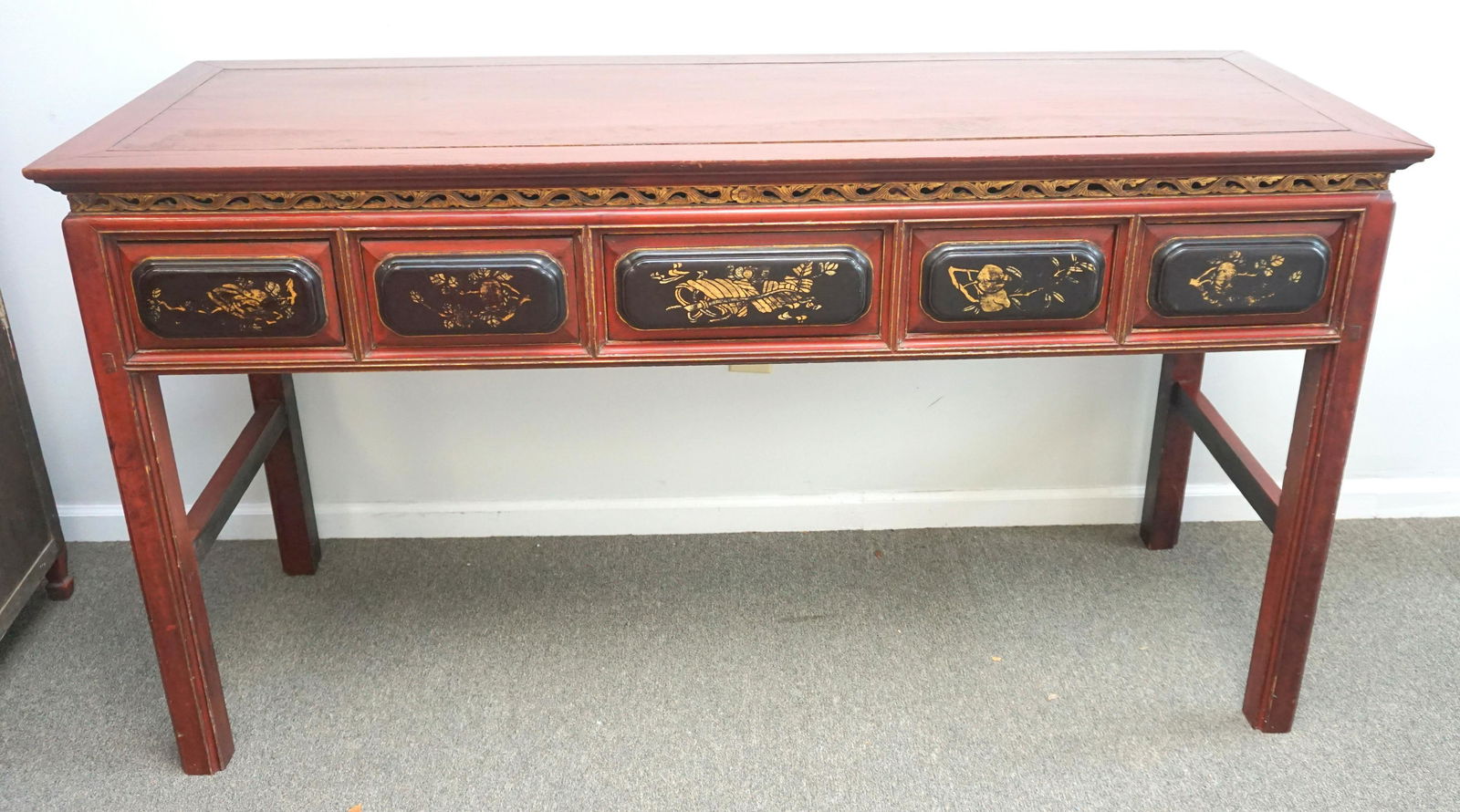 LARGE PAINTED CHINESE CONSOLE (1 of 10)