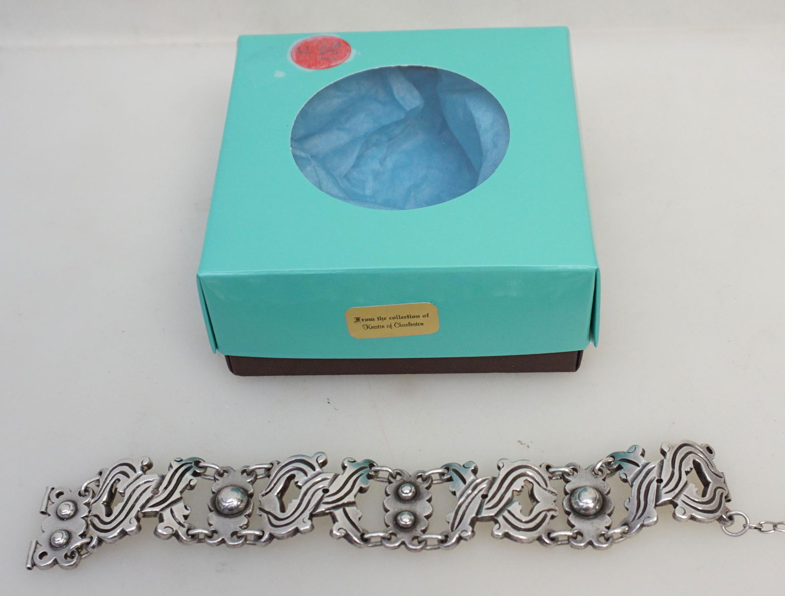 MID CENTURY TAXCO STERLING BRACELET (1 of 7)