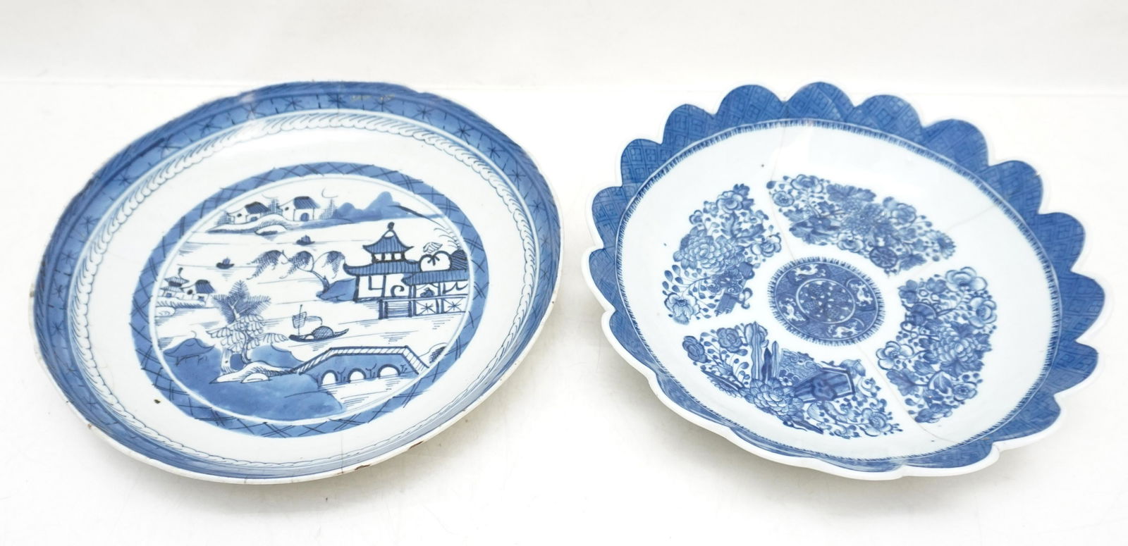 2 PC ANTIQUE CHINESE CANTON WARE + FITZHUGH (1 of 14)