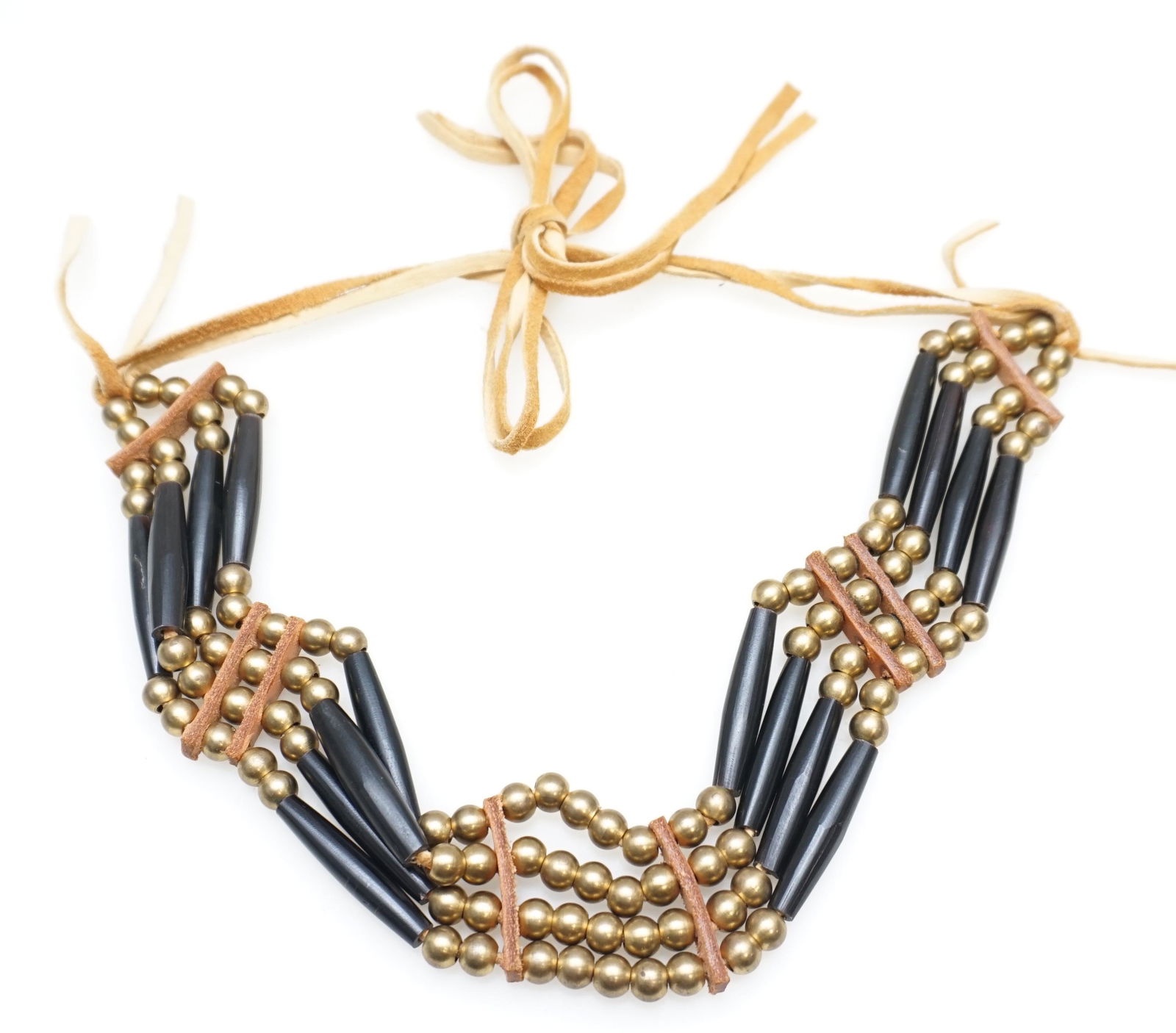 NATIVE AMERICAN HORN PIPE NECKLACE (1 of 4)