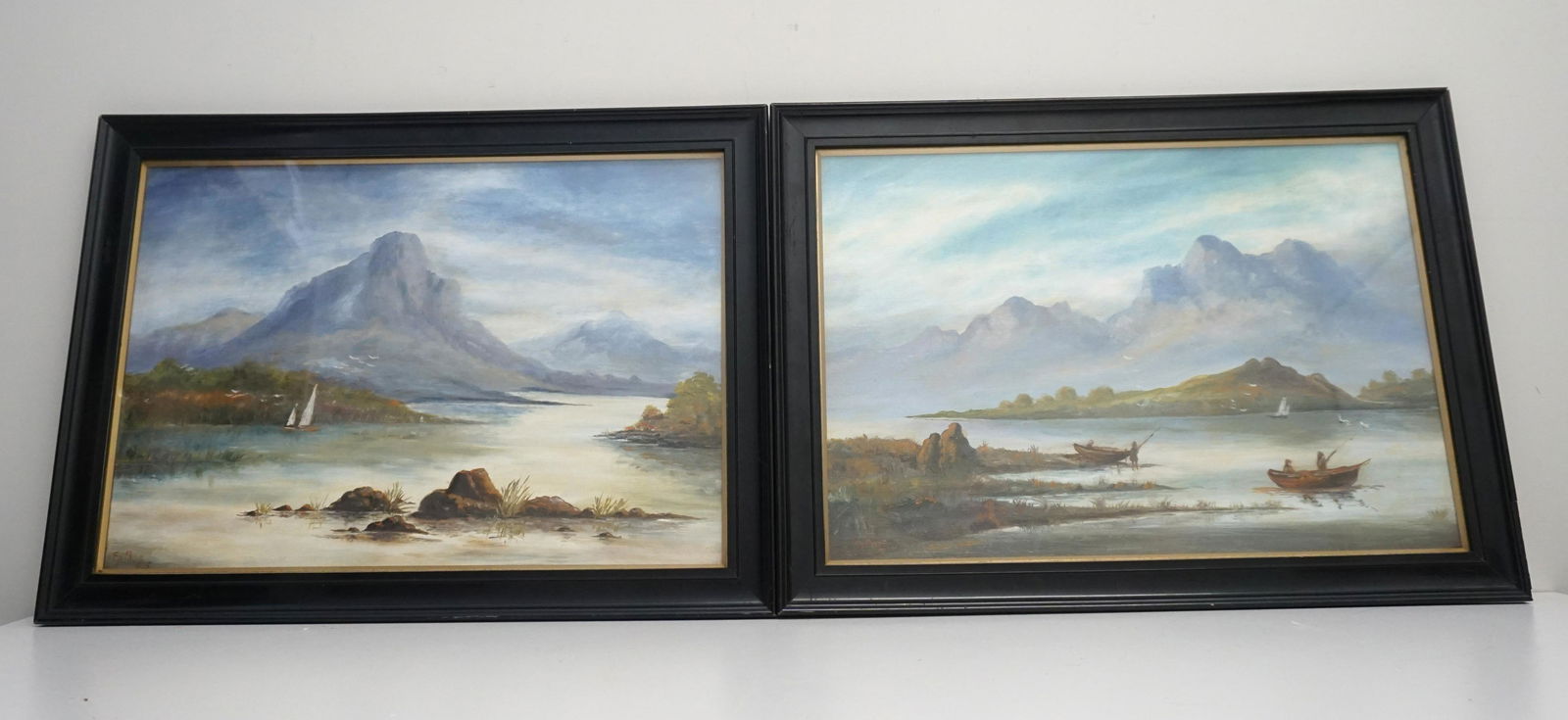 PAIR MID CENTURY LANDSCAPES 1955 (1 of 7)