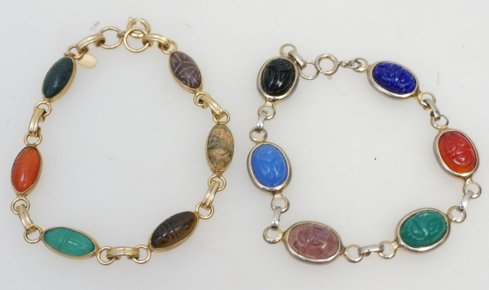 2 VINTAGE SCARAB BRACELETS (1 of 5)