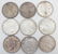 9 MORGAN SILVER DOLLARS