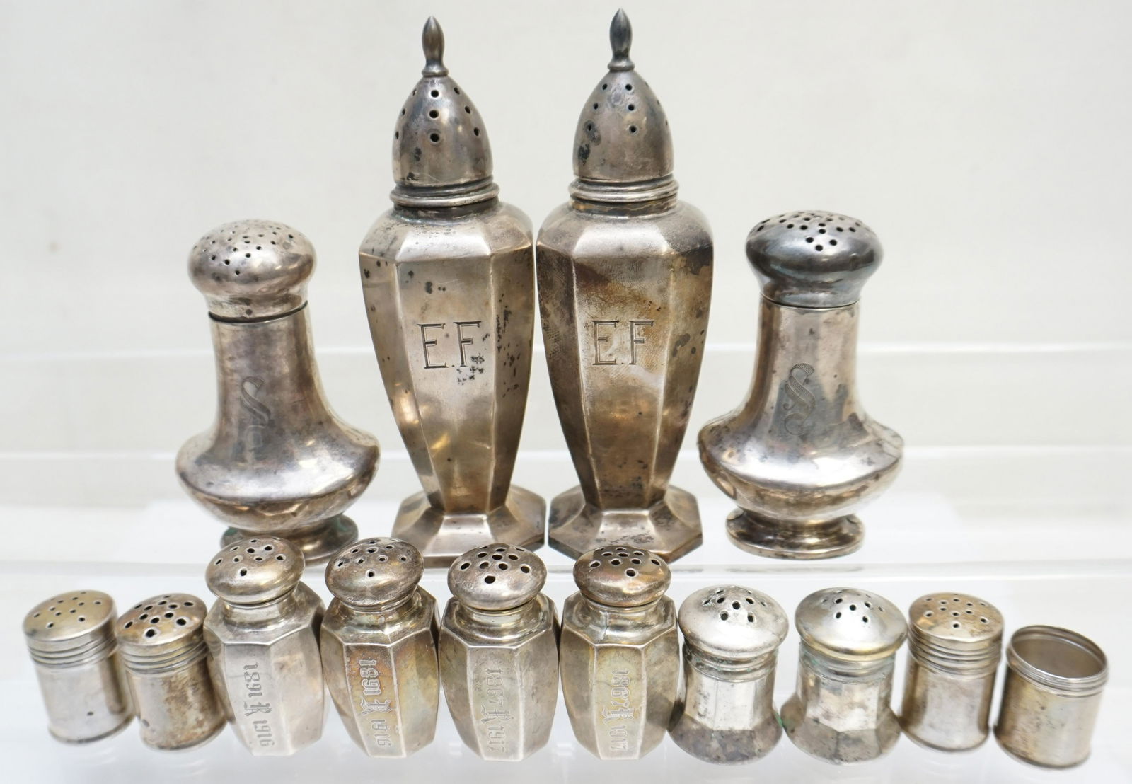 14 STERLING SALT SHAKERS (1 of 8)