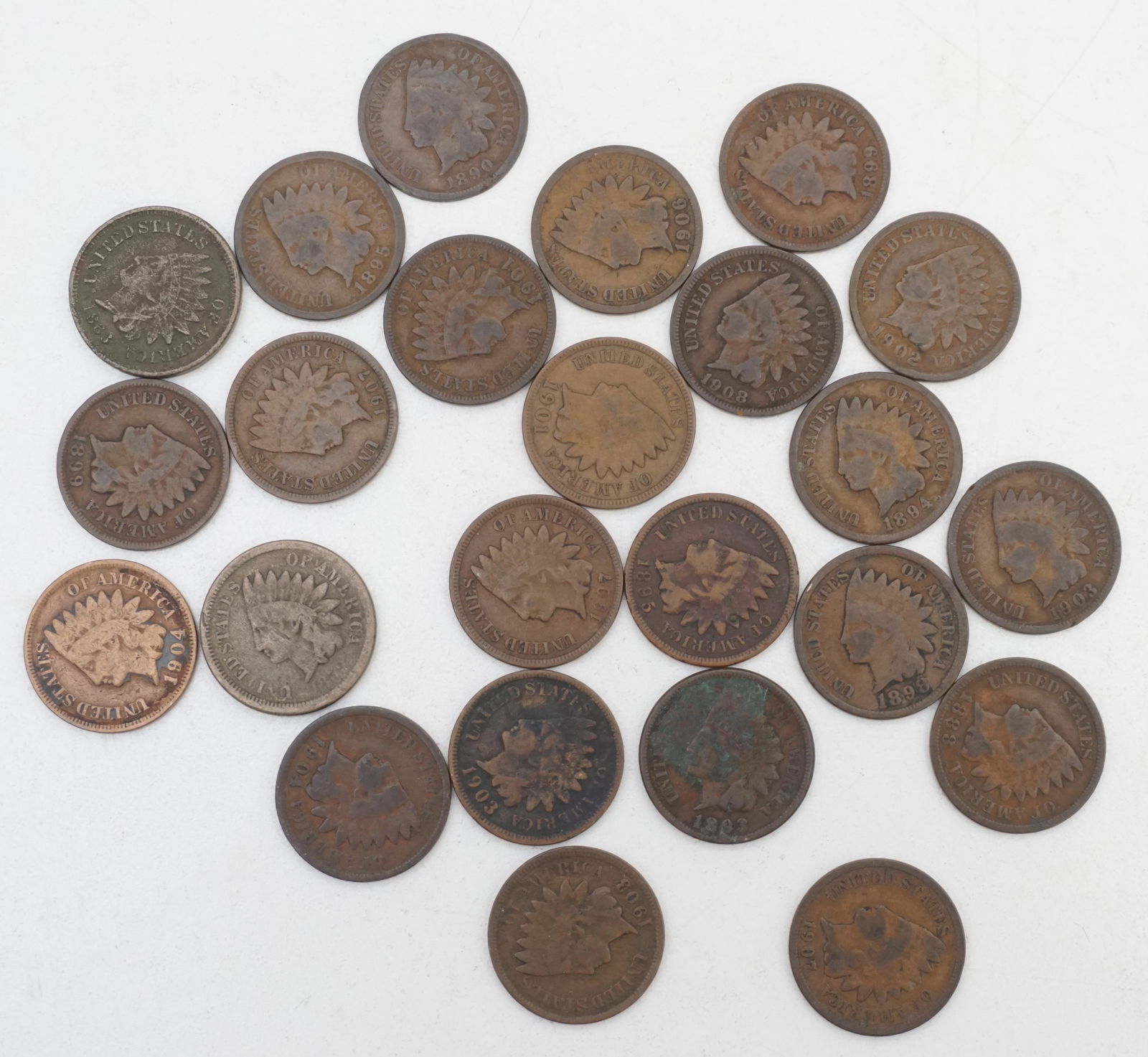 24 INDIAN HEAD PENNIES (1 of 7)
