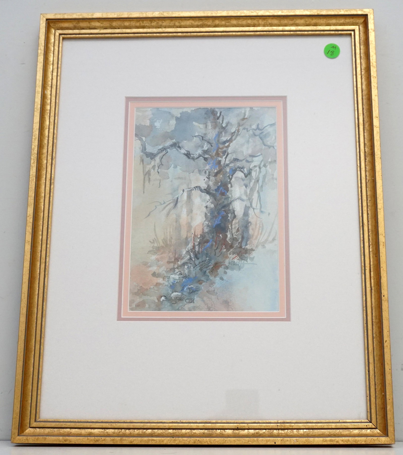 ORIGINAL COLEEN COOPER STOIOFF WATERCOLOR: Original Watercolor Marsh Trees by the late Charleston watercolorist, Coleen Cooper Stoioff (1926-1993). Signed by the artist, lower left. Born in Paul Creek, NC, Mrs. Stoioff attended the University 