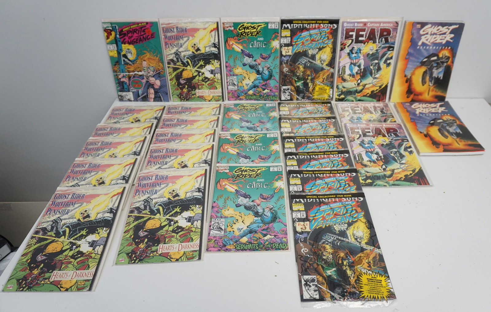 LOT OF 30 VINTAGE GHOST RIDER: Lot of 30 Classic Comic Books "Ghost Rider" from Marvel Comics. Part of a large inventory we will be selling for the estate of a Comic Book and Trading Cards Store. All are wrapped. Perfect group for 