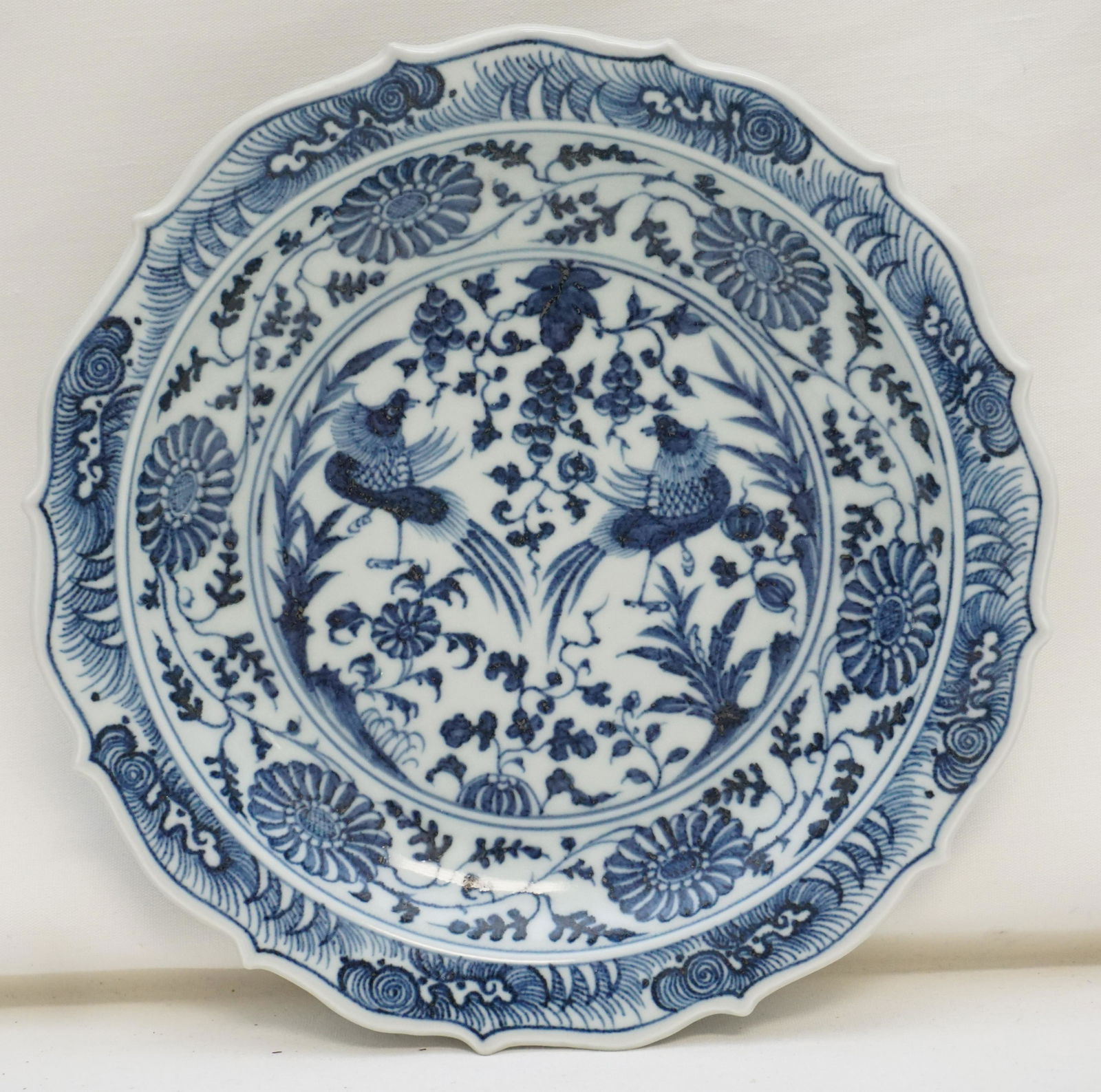 CHINESE EXPORT PHOENIX DISH (1 of 7)