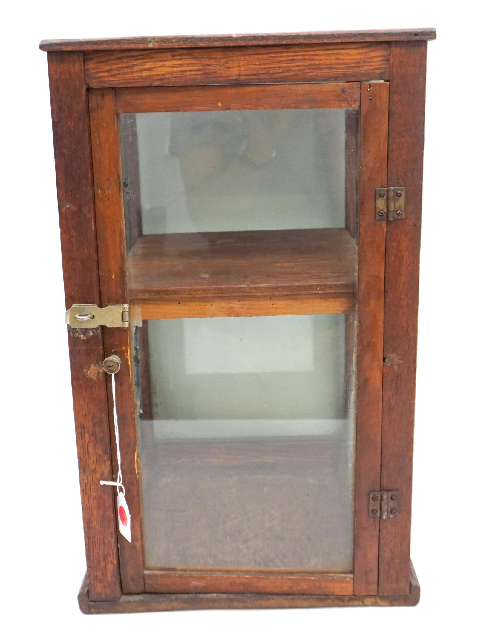 ANTIQUE OAK COUNTER TOP DISPLAY (1 of 9)