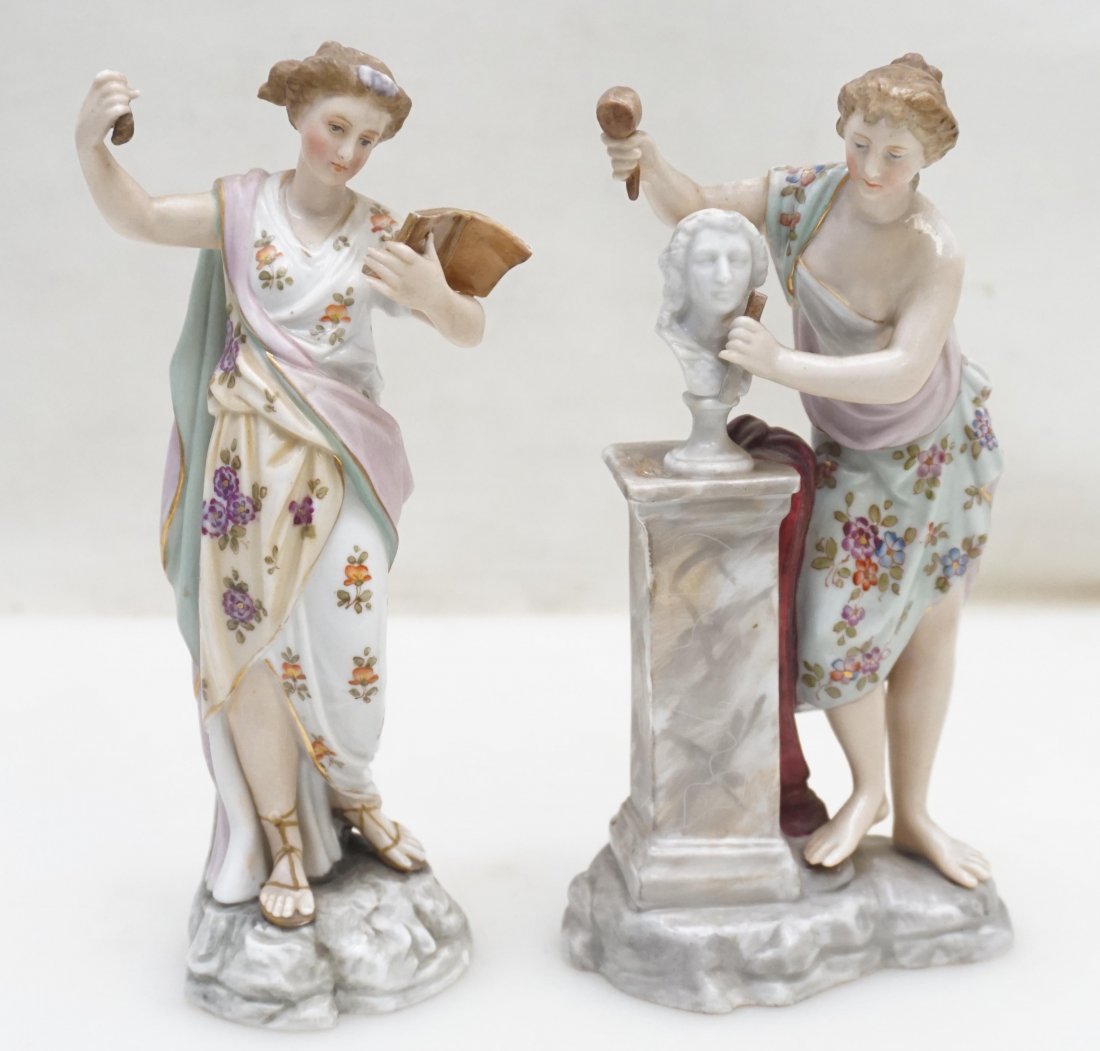 PAIR CONTINENTAL PORCELAIN FIGURES (1 of 7)