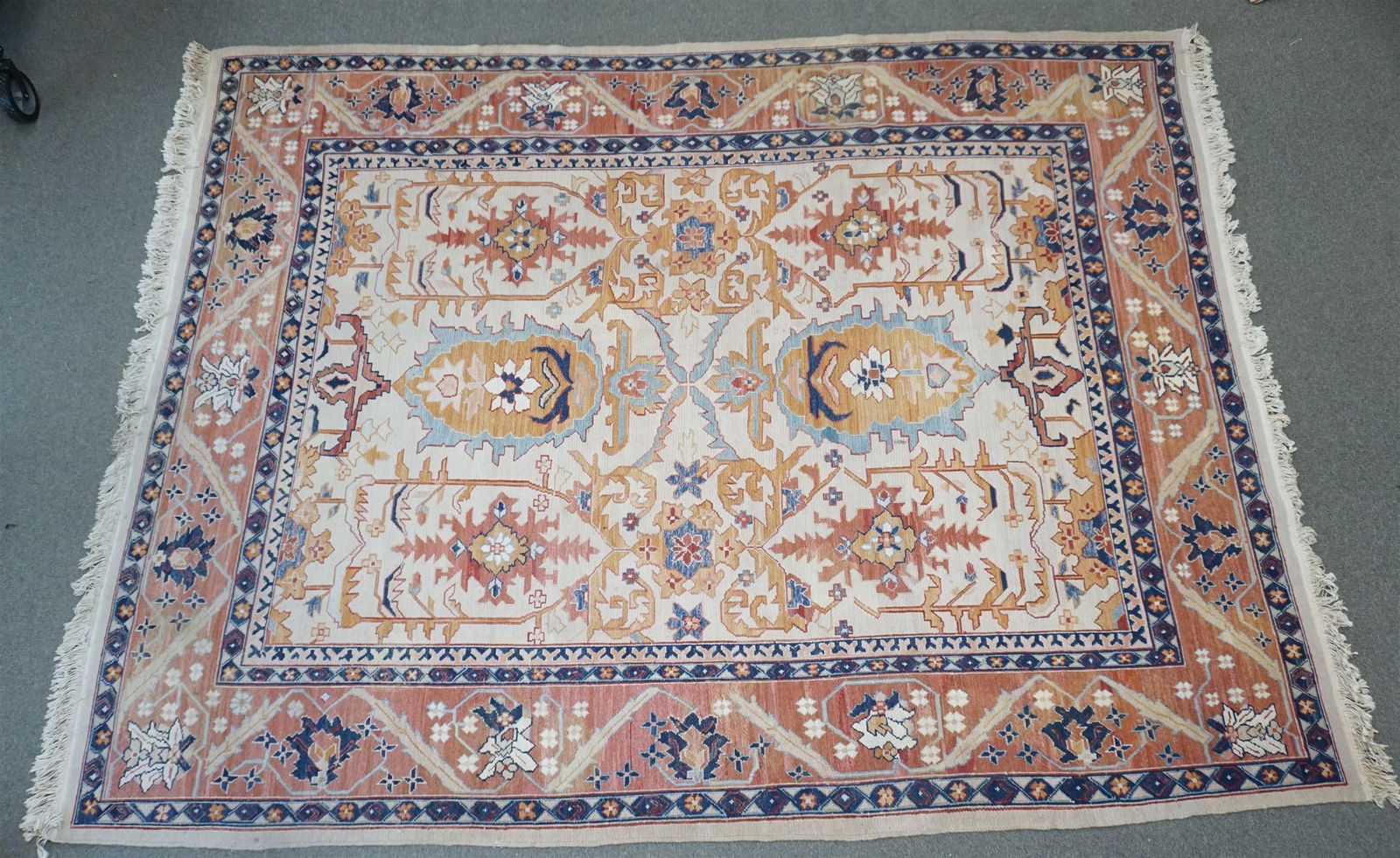 SEMI ANTIQUE LARGE TURKISH HAND KNOTTED RUG (1 of 9)