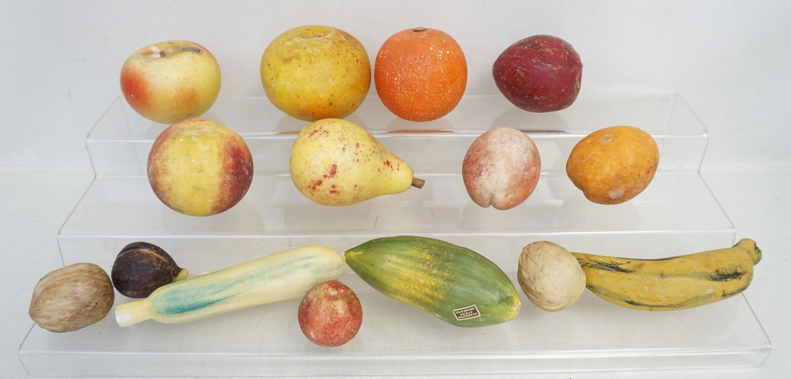 15 Pc Vintage Italian Alabaster Fruit