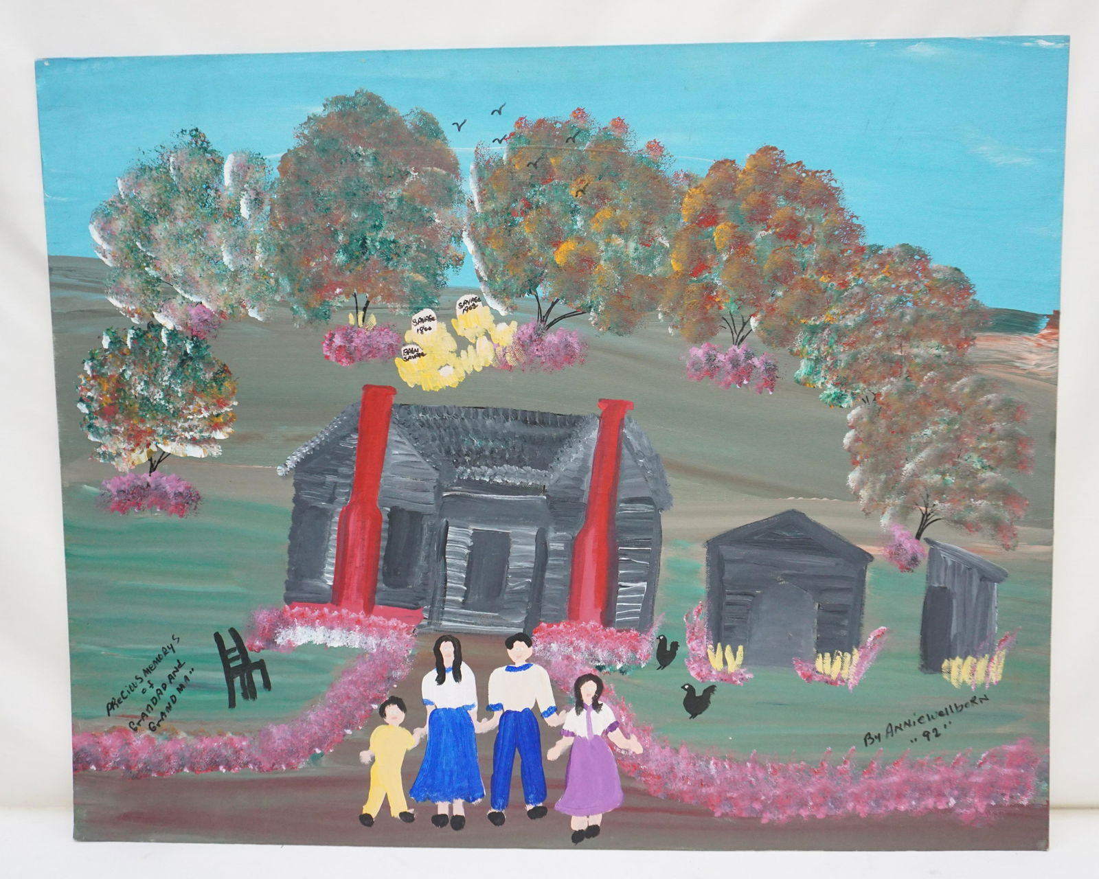 ANNIE WELLBORNE FOLK ART PAINTING (1 of 7)