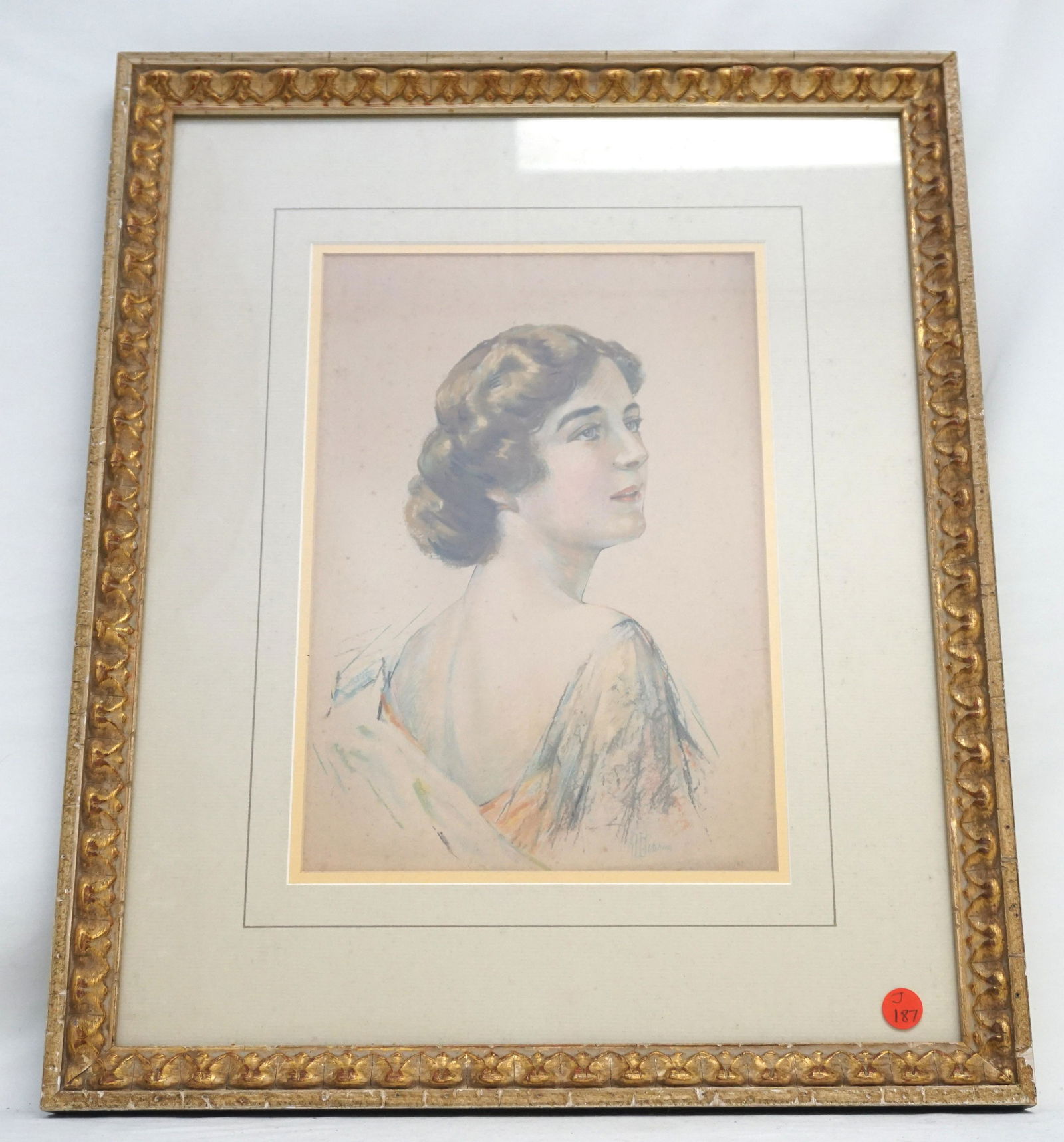 FRAMED ART DECO WOMAN (1 of 6)