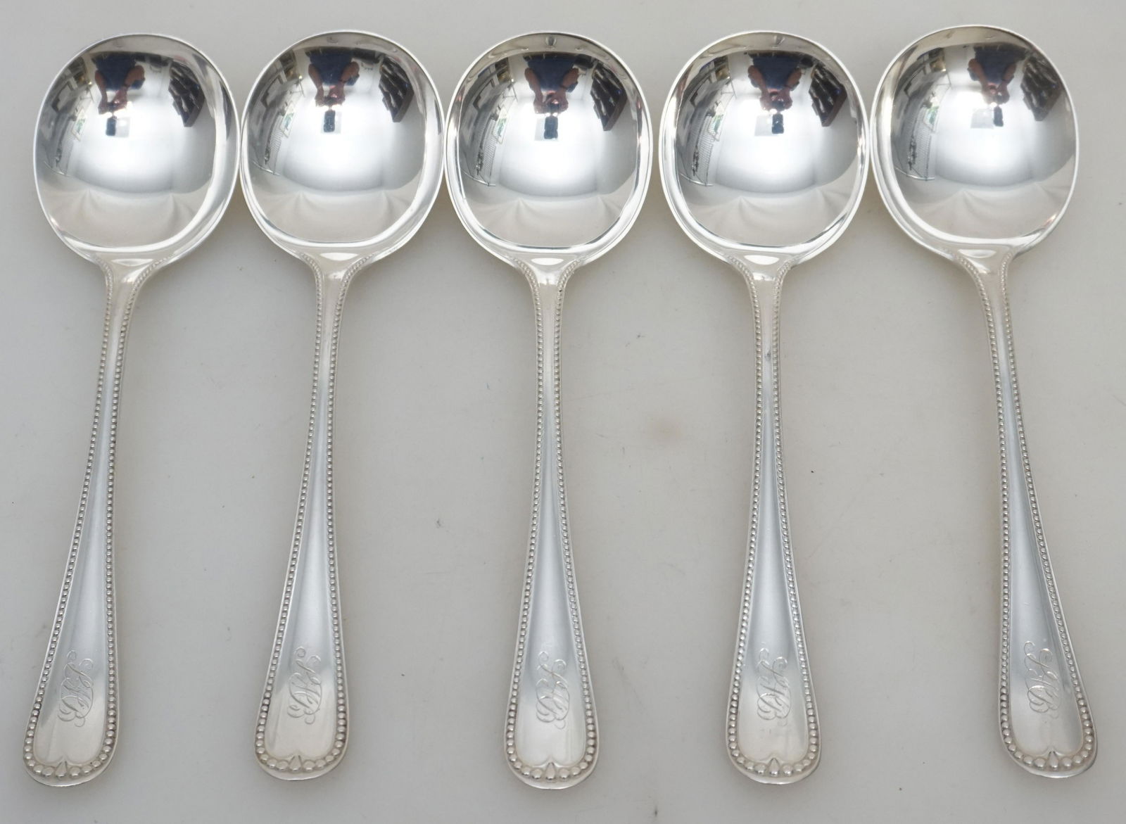 5 GORHAM STERLING GUMBO SPOONS (1 of 4)