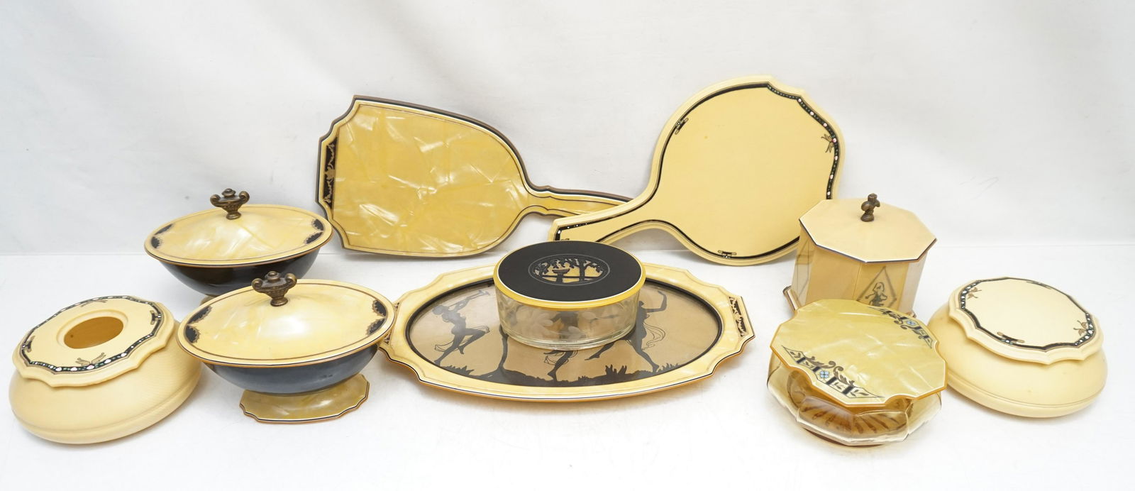 10 pc ART DECO VANITY ITEMS (1 of 10)
