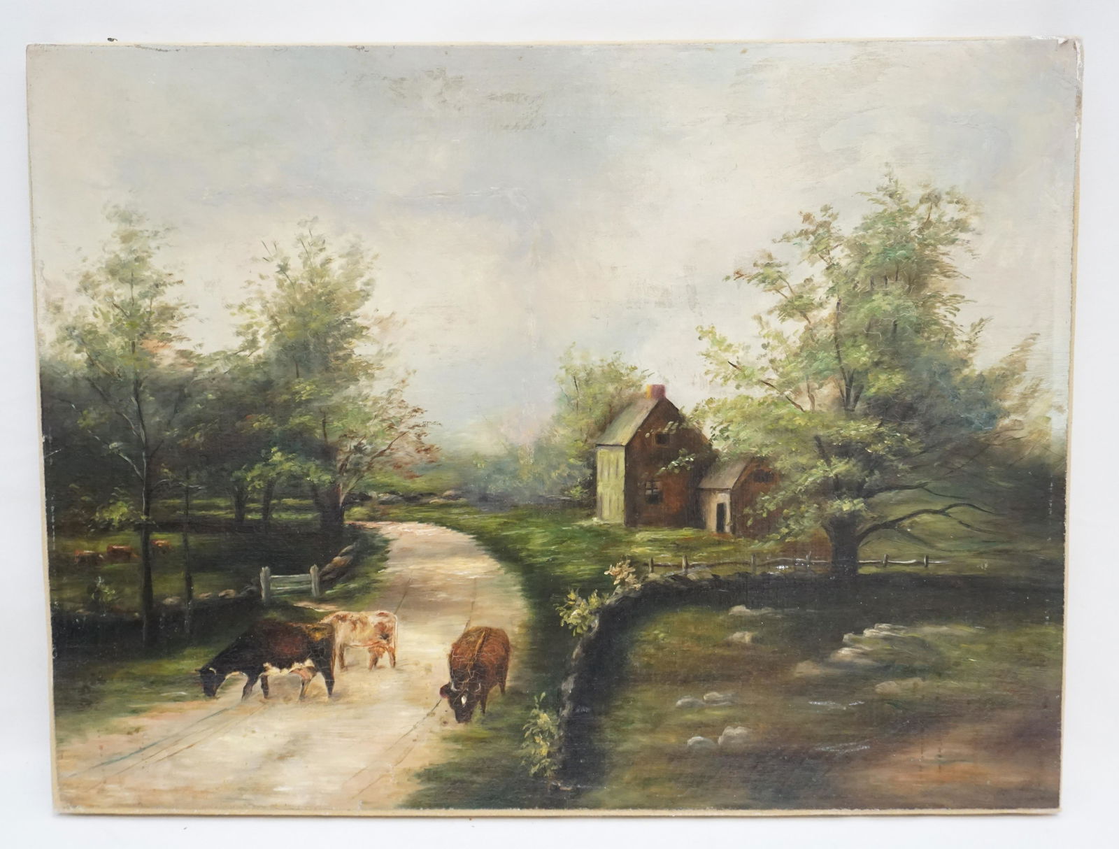 19TH C O/C FARM WITH COWS (1 of 6)
