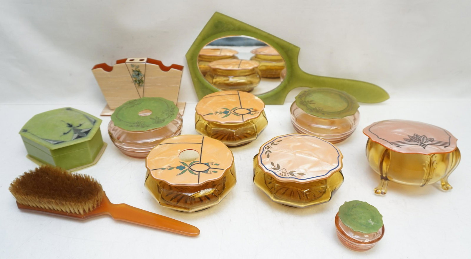 12 pc ART DECO VANITY ITEMS (1 of 7)