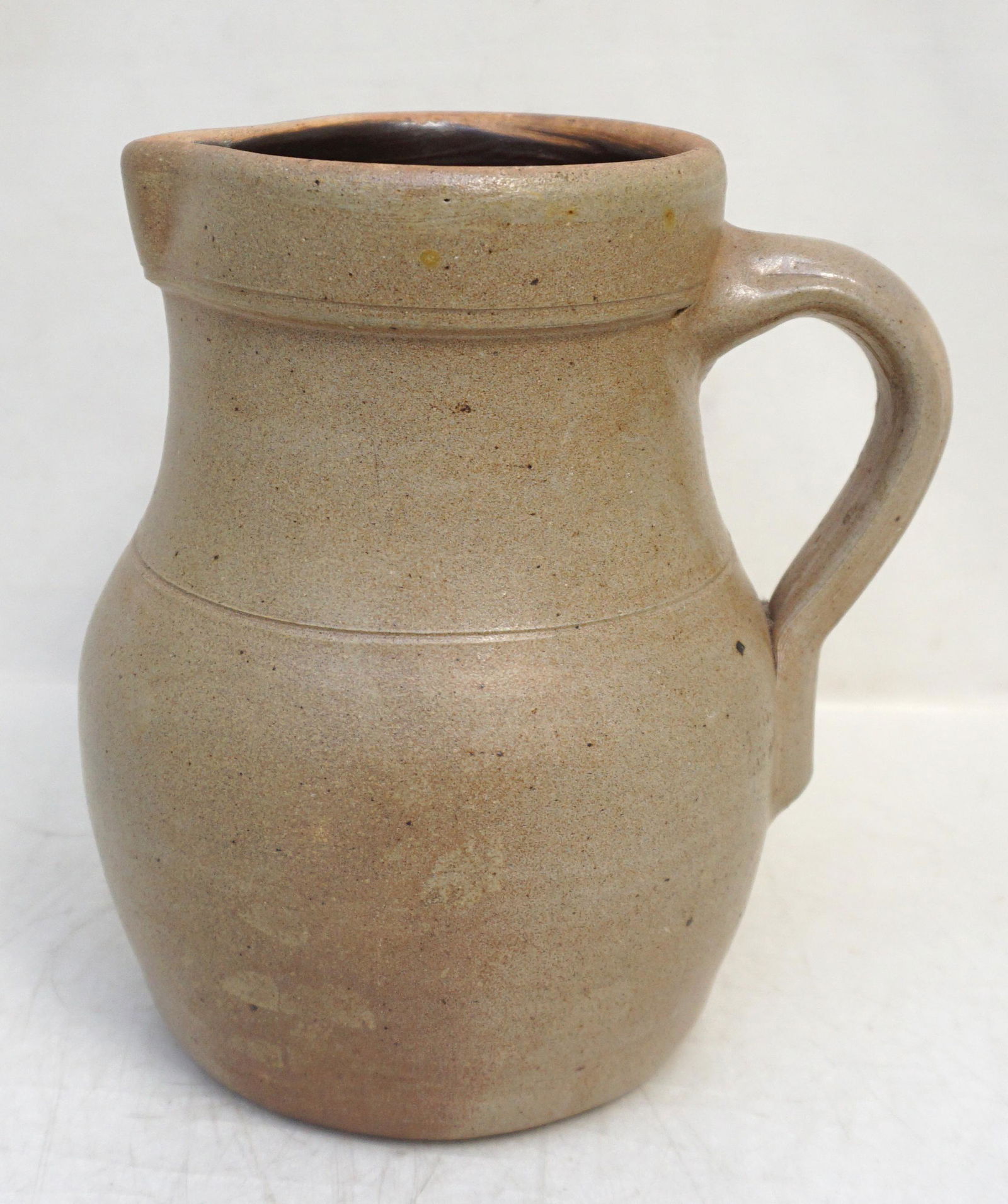 SALT GLAZED STONEWARE PITCHER (1 of 8)
