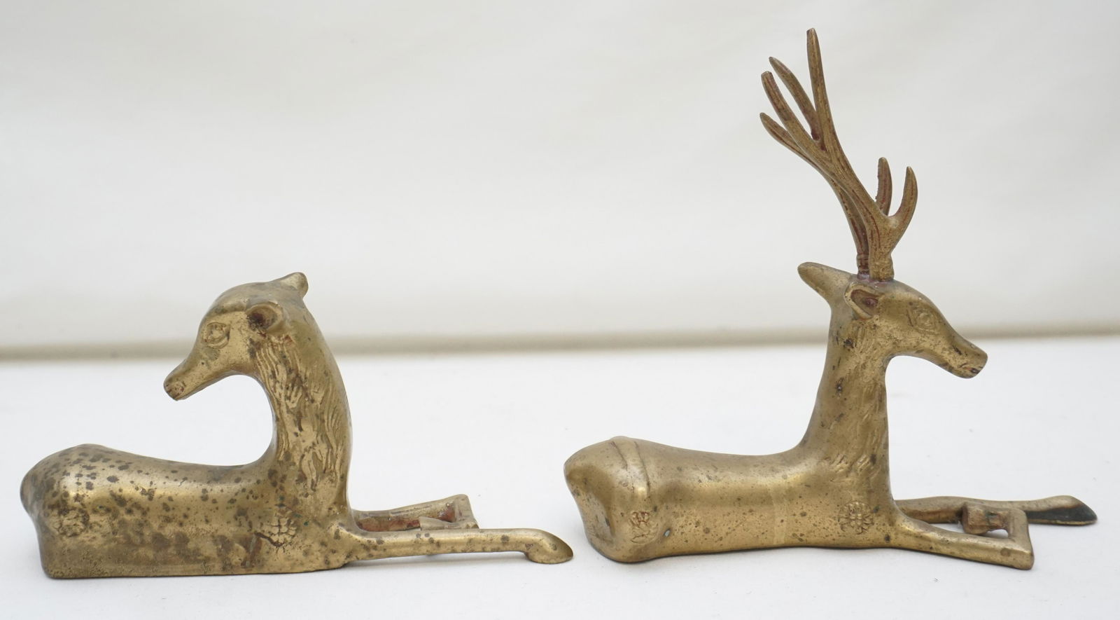 MID CENTURY BRASS DEER (1 of 9)