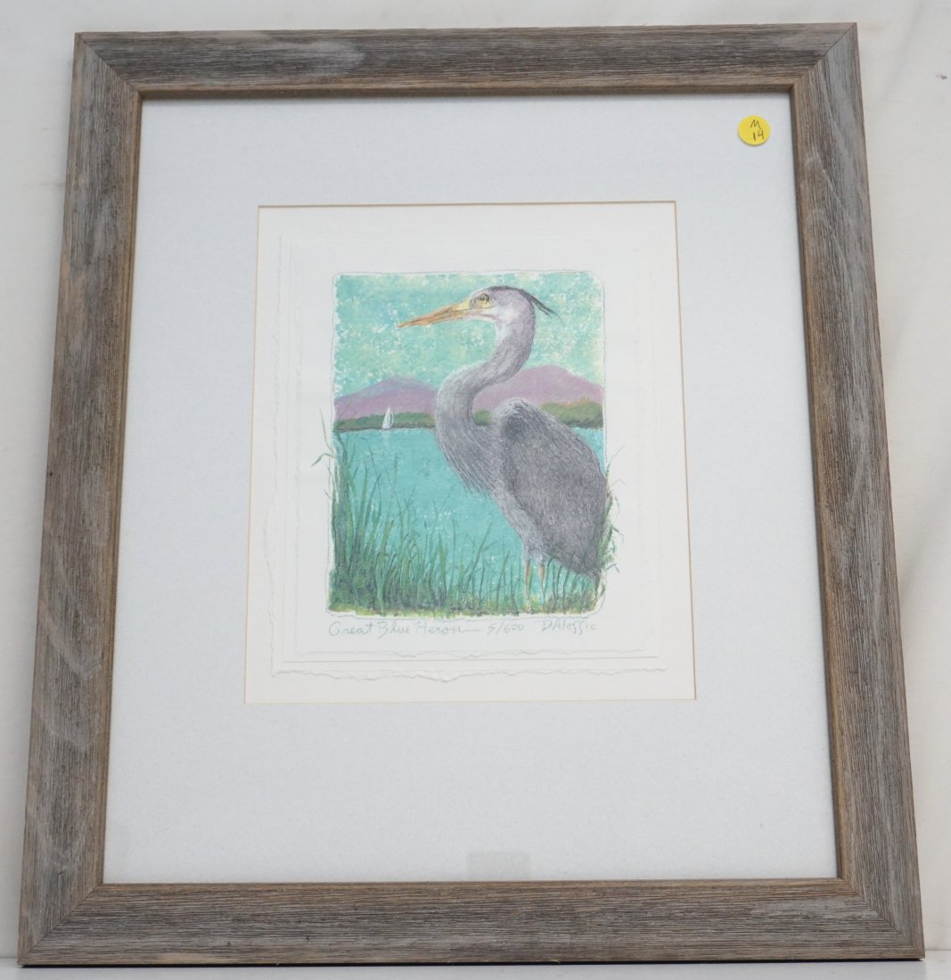 RUSSELL D' ALESSIO GREAT BLUE HERON LITHO (1 of 6)