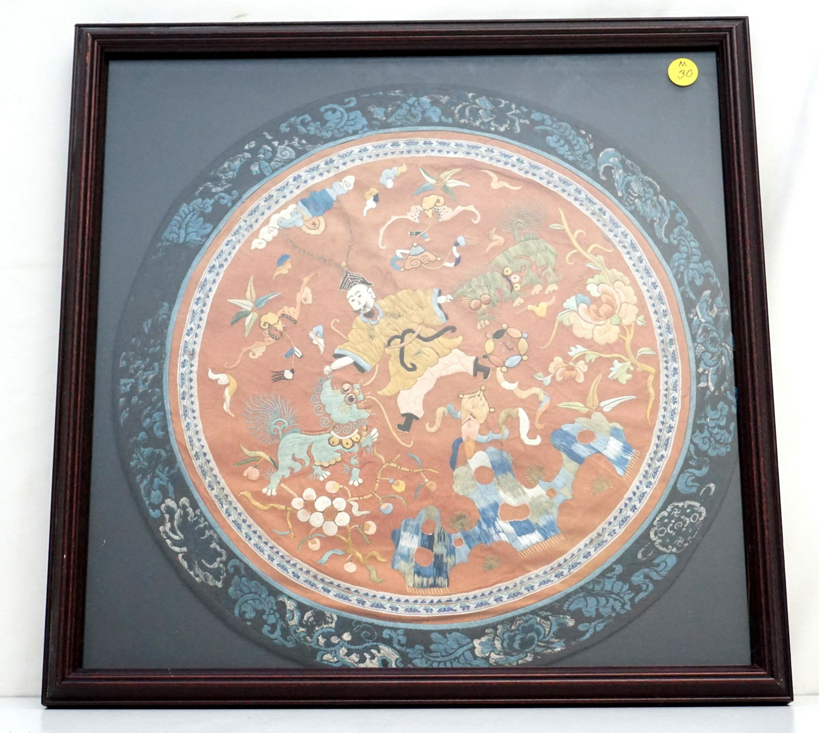 ANTIQUE QING CHINESE SILK EMBROIDERY SHISHI (1 of 4)