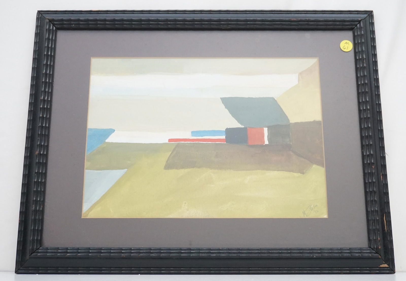 VINTAGE CONTEMPORARY ABSTRACT WATERCOLOR (1 of 7)