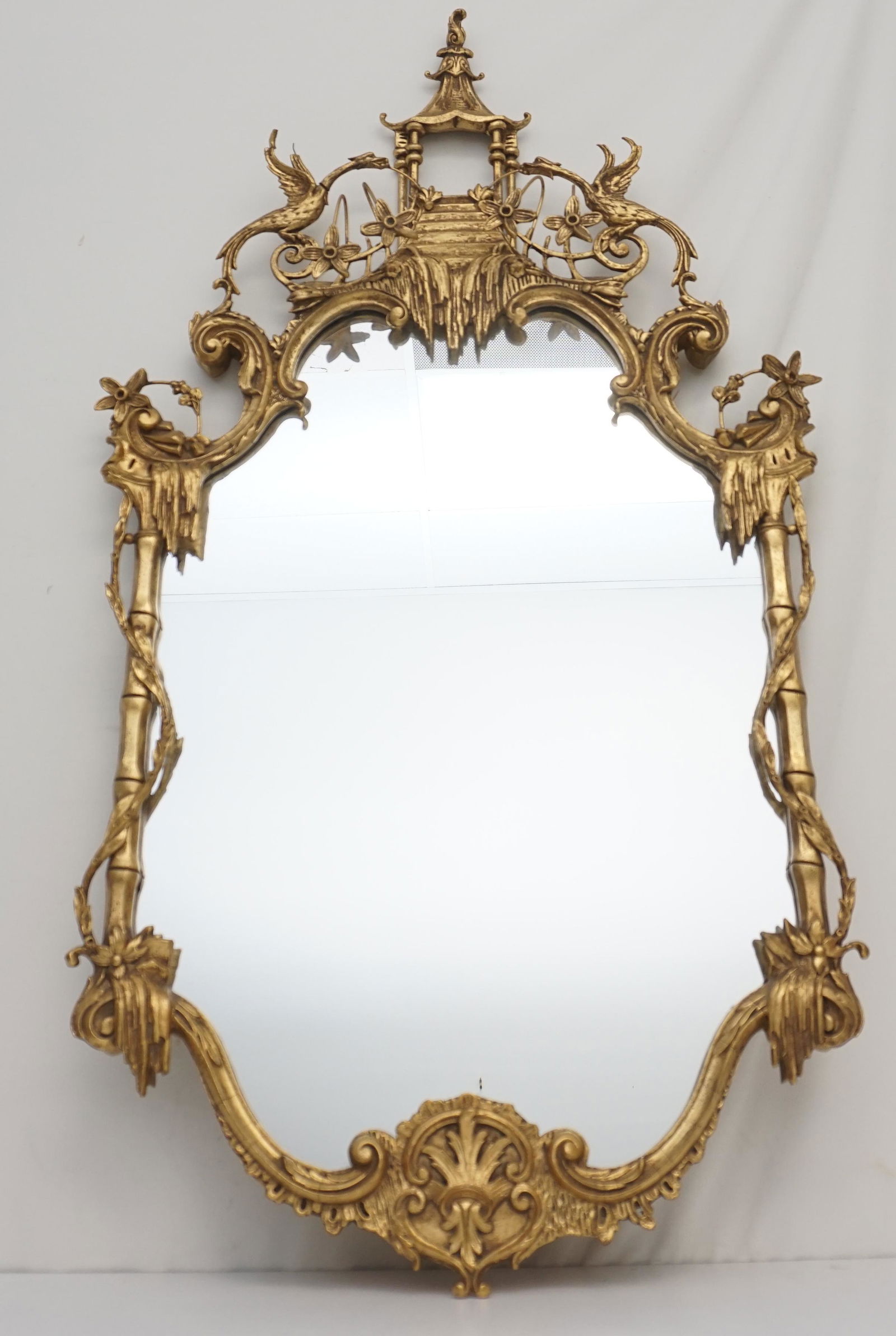 CHINESE CHIPPENDALE MIRROR FRIEDMAN BROTHERS (1 of 7)