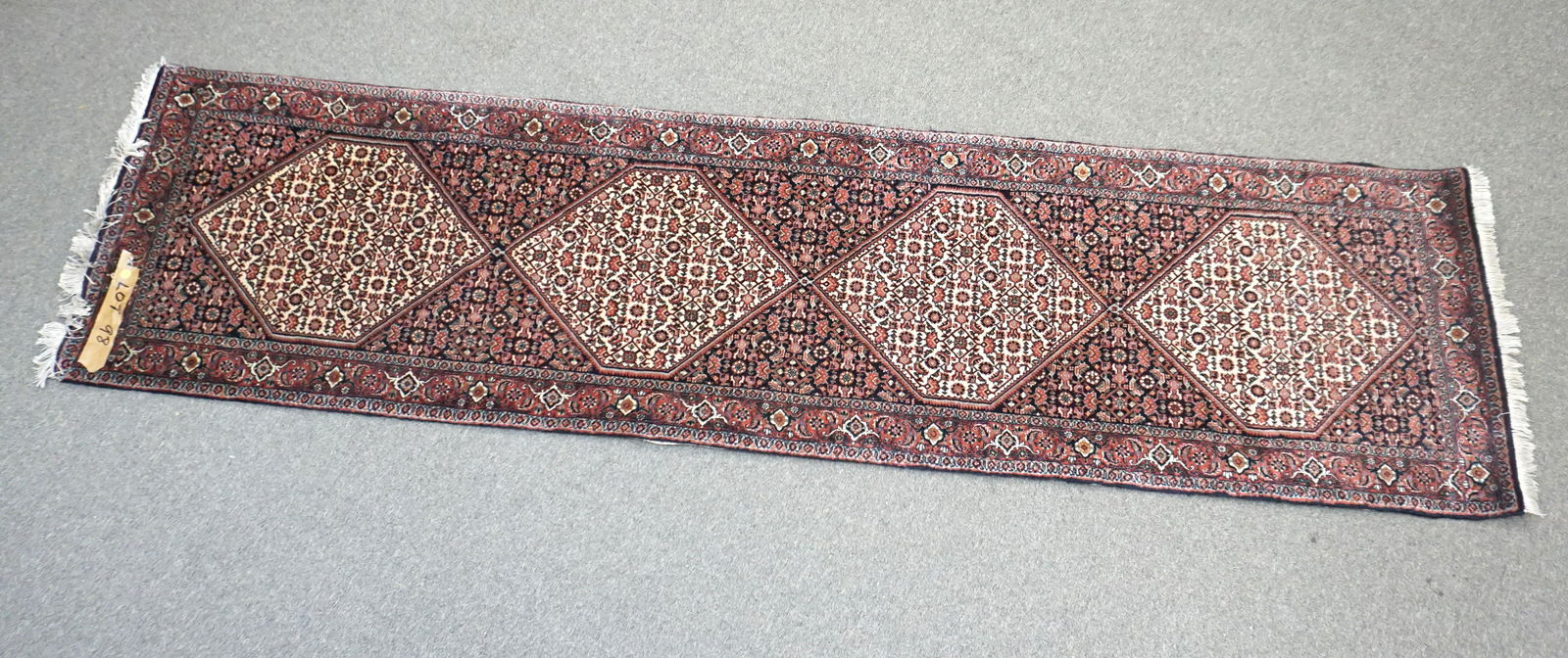 PERSIAN TABRIZ HAND KNOTTED RUNNER RUNNER 9.5 FT (1 of 4)