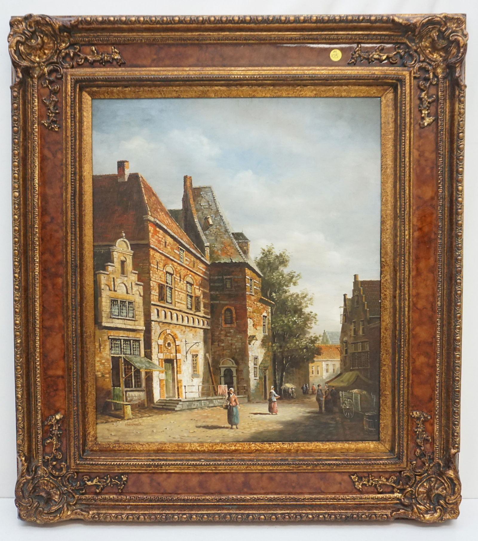LARGE EUROPEAN STREET SCENE O/C HOLSBEECK (1 of 8)