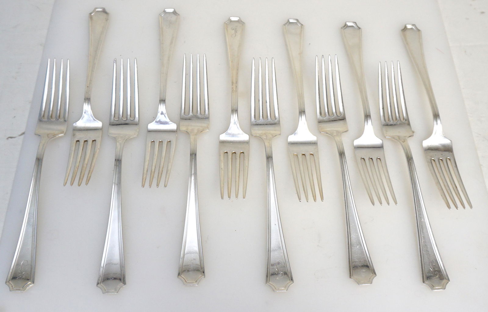 12 STERLING SILVER "FAIRFAX" FORKS GORHAM (1 of 3)