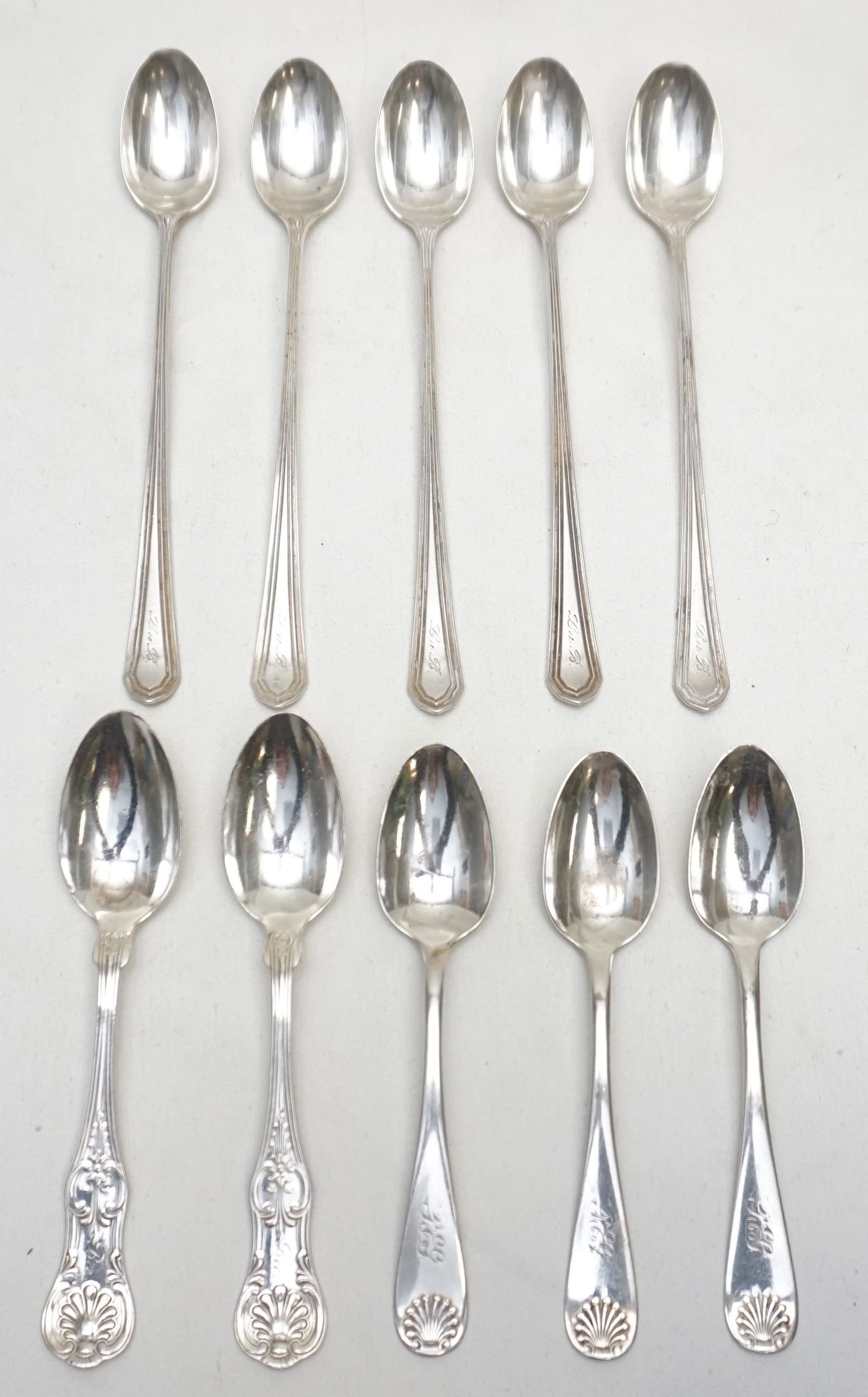 10 AMERICAN STERLING SPOONS - ICED TEA + (1 of 7)