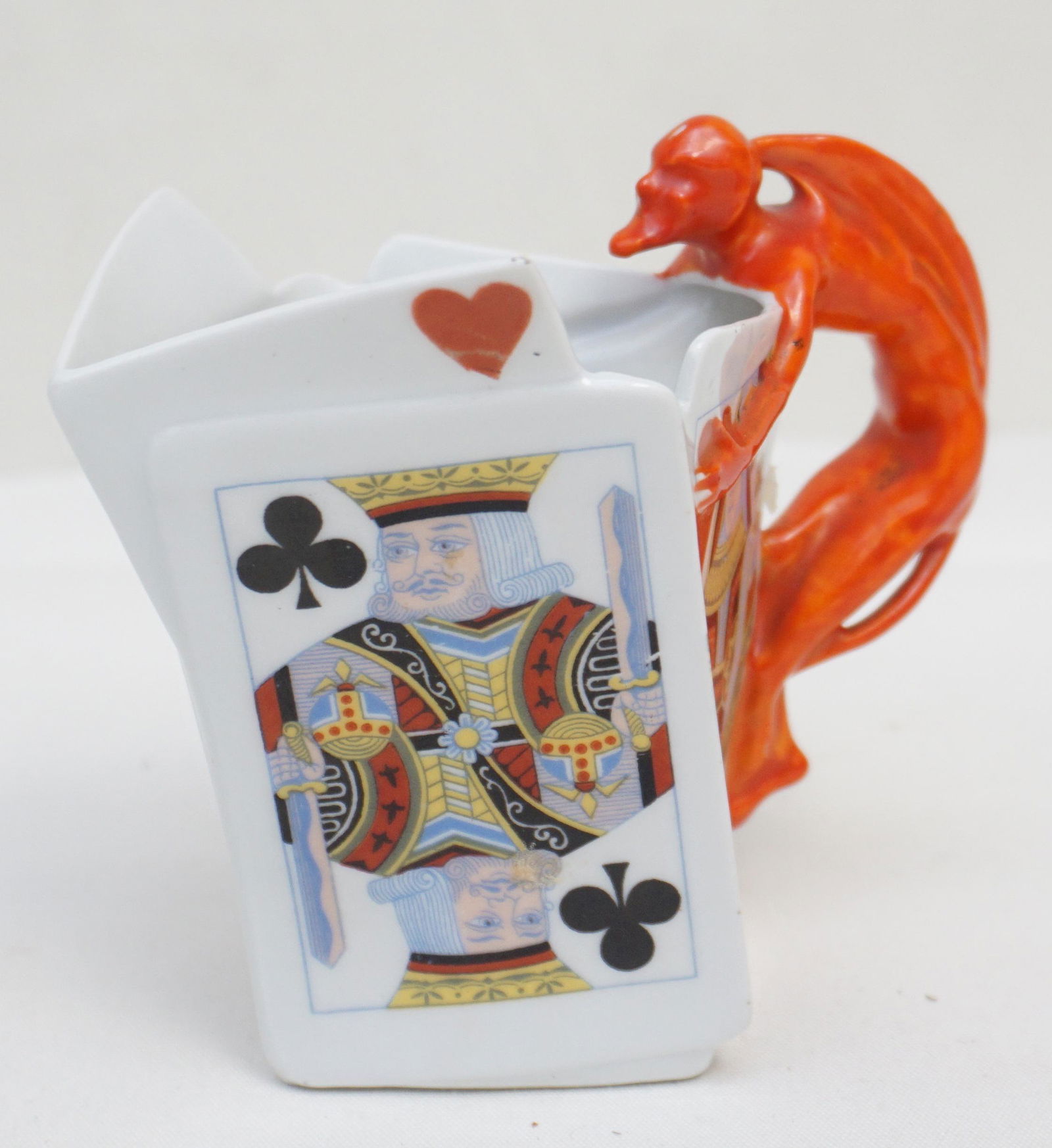 ROYAL BAYREUTH THE DEVIL & CARDS CREAMER (1 of 9)