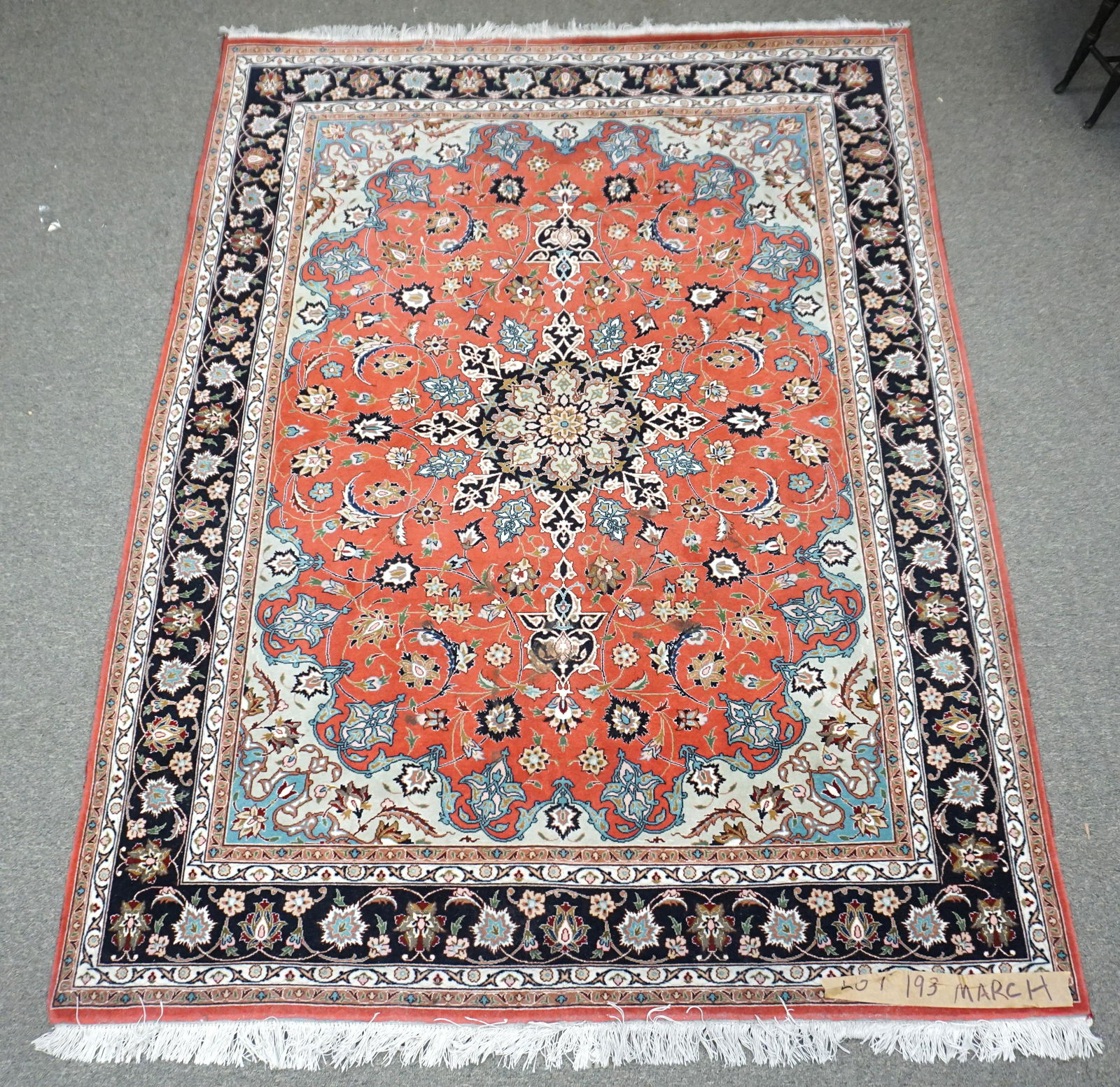 VINTAGE TABRIZ WOOL RUG (1 of 8)