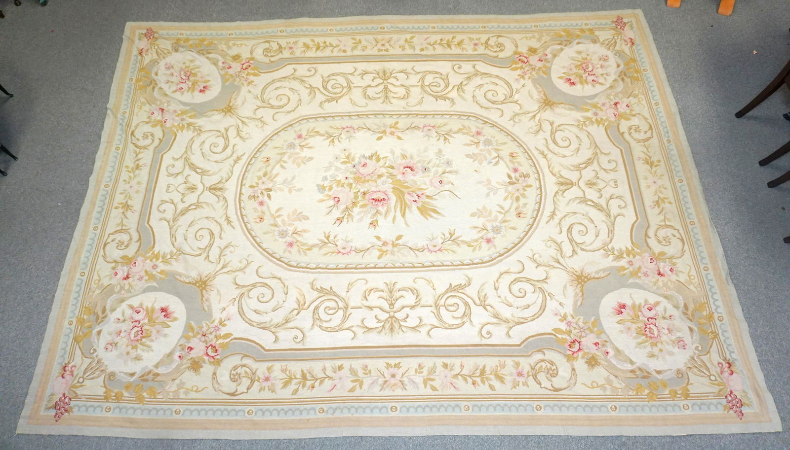 LARGE AUBUSSON NEEDLEPOINT RUG (1 of 11)