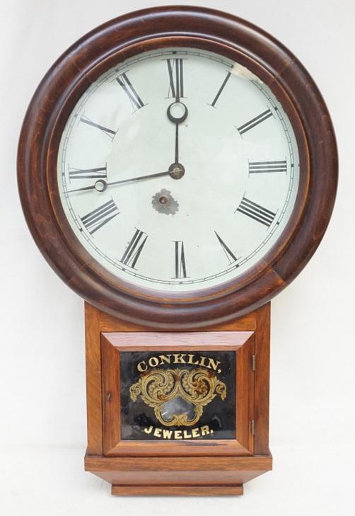 CONKLIN JEWELER ATKINS CLOCK CO WALL CLOCK (1 of 11)