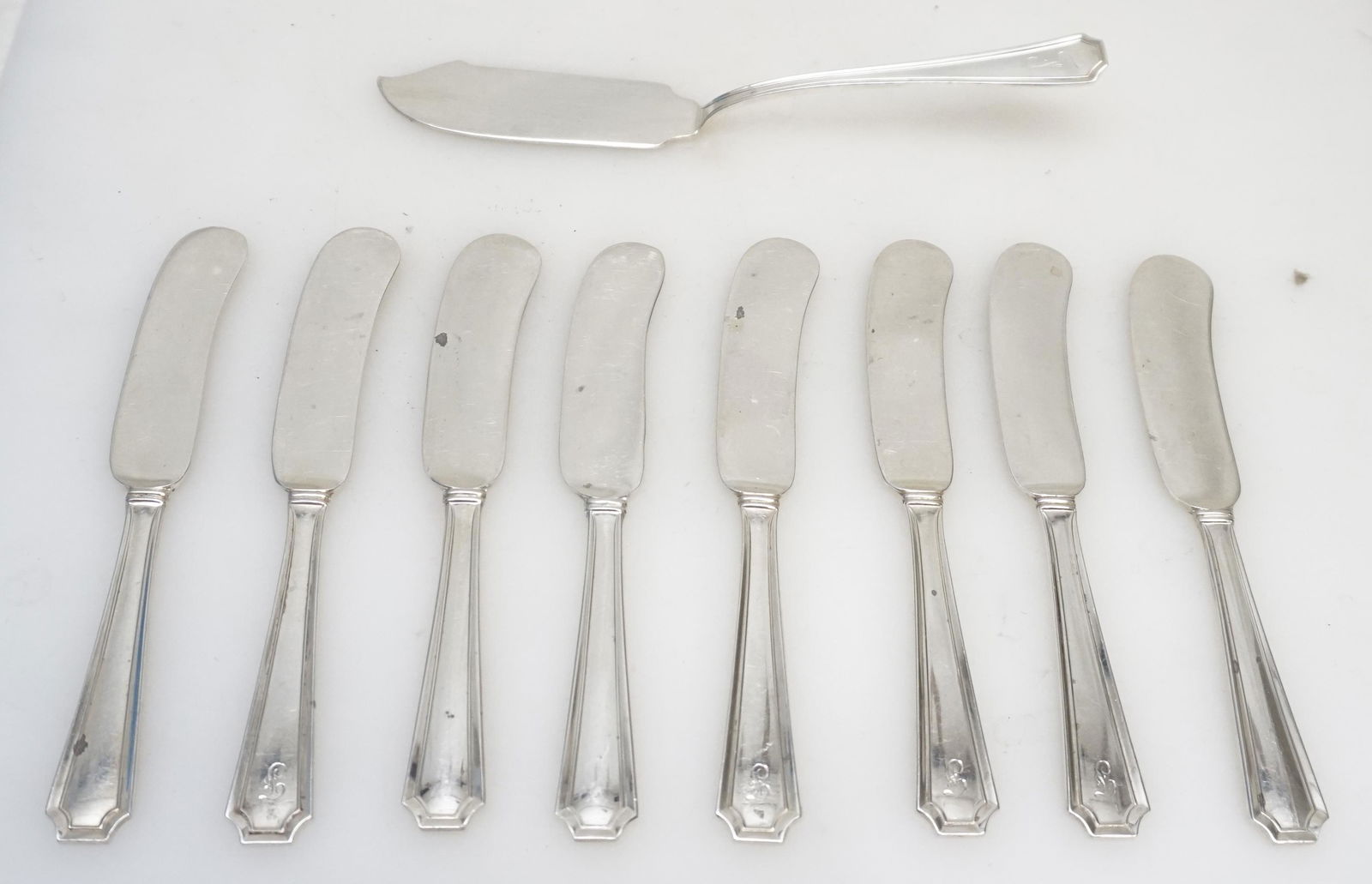 9 STERLING SILVER "FAIRFAX" BUTTER GORHAM (1 of 5)