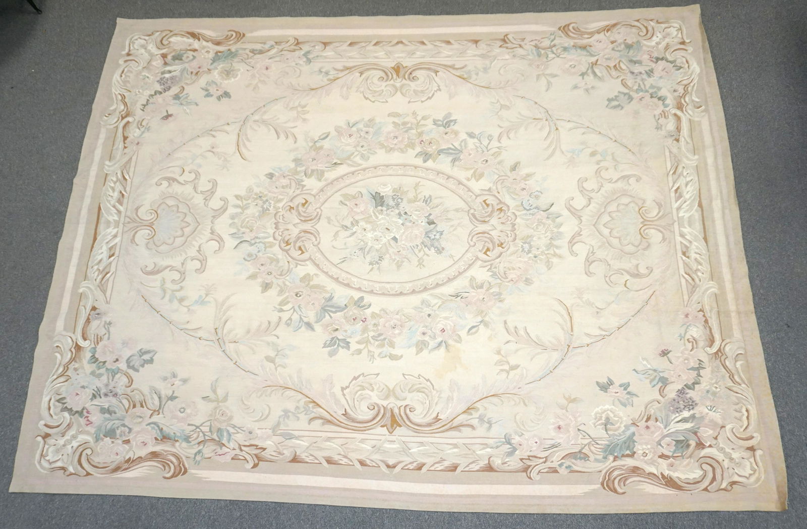 LARGE AUBUSSON NEEDLEPOINT RUG (1 of 9)