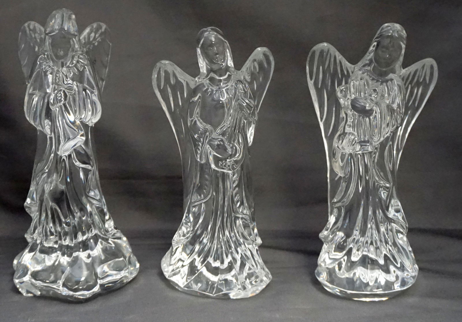 3 WATERFORD CRYSTAL MUSICAL NATIVITY ANGELS (1 of 6)