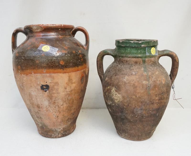 2 ANTIQUE TURKISH TERRACOTTA OLIVE JARS (1 of 8)
