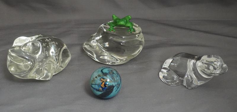 4 ART GLASS PAPERWEIGHTS - JOSH SIMPSON (1 of 7)
