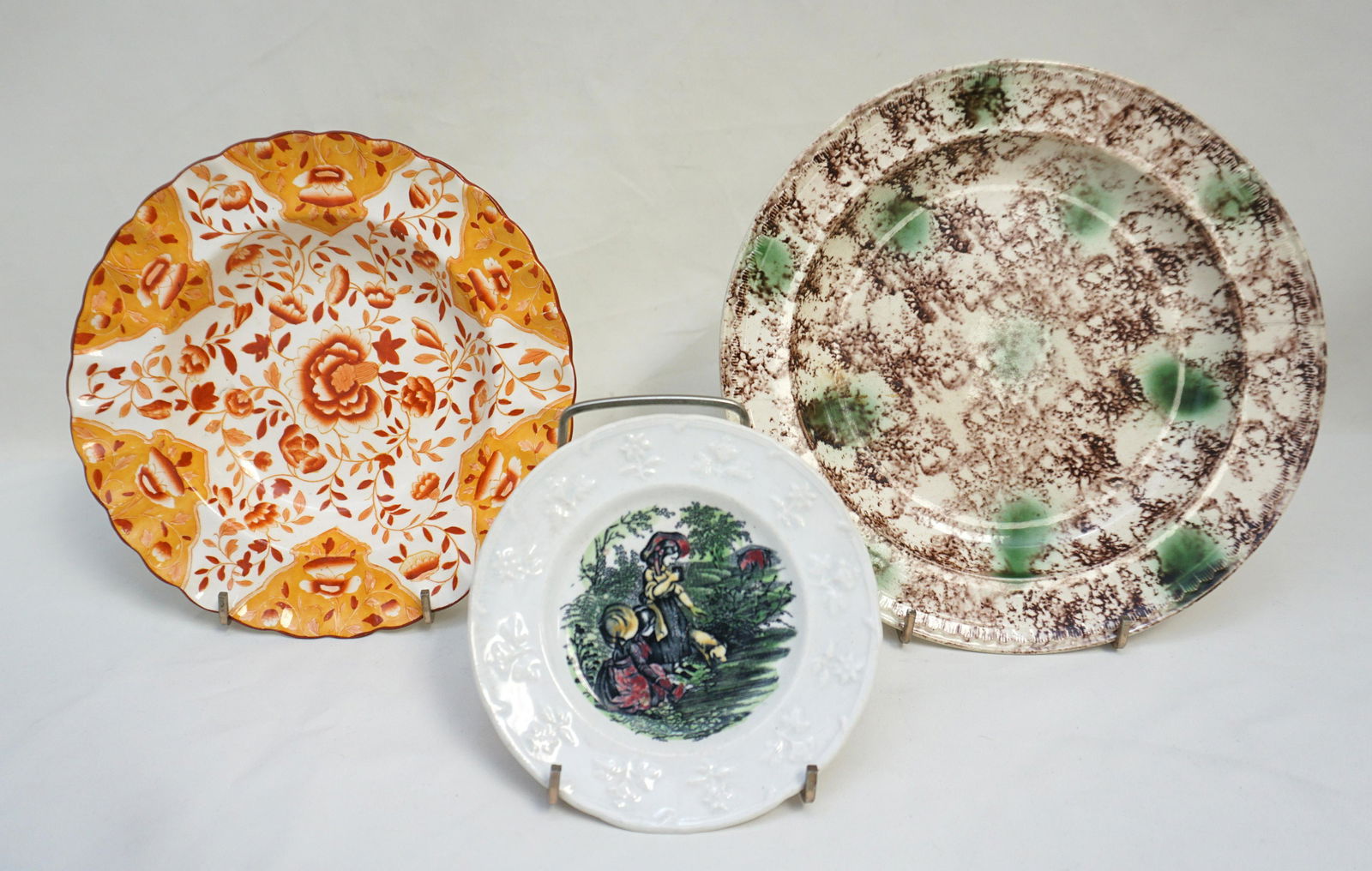 3 18th / 19th c.. ENGLISH PLATES COALPORT + (1 of 10)