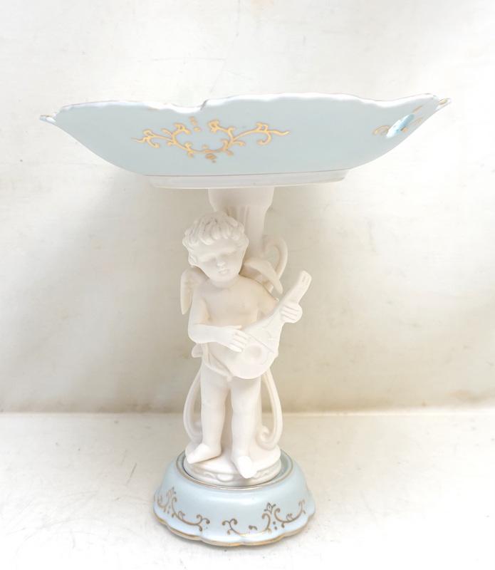 VINTAGE BISQUE CHERUB COMPOTE (1 of 9)
