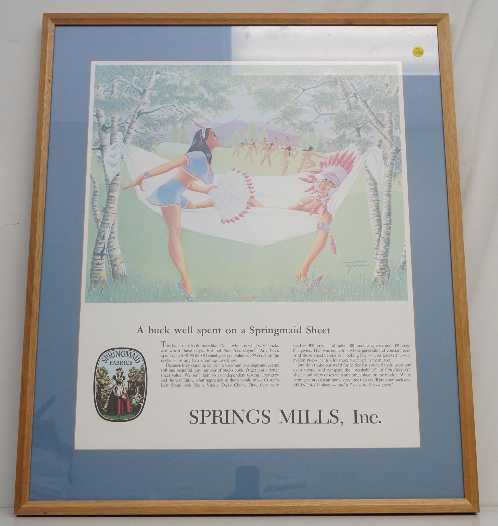 1949 BUCK WELL SPENT SPRING MILLS FRAMED (1 of 5)