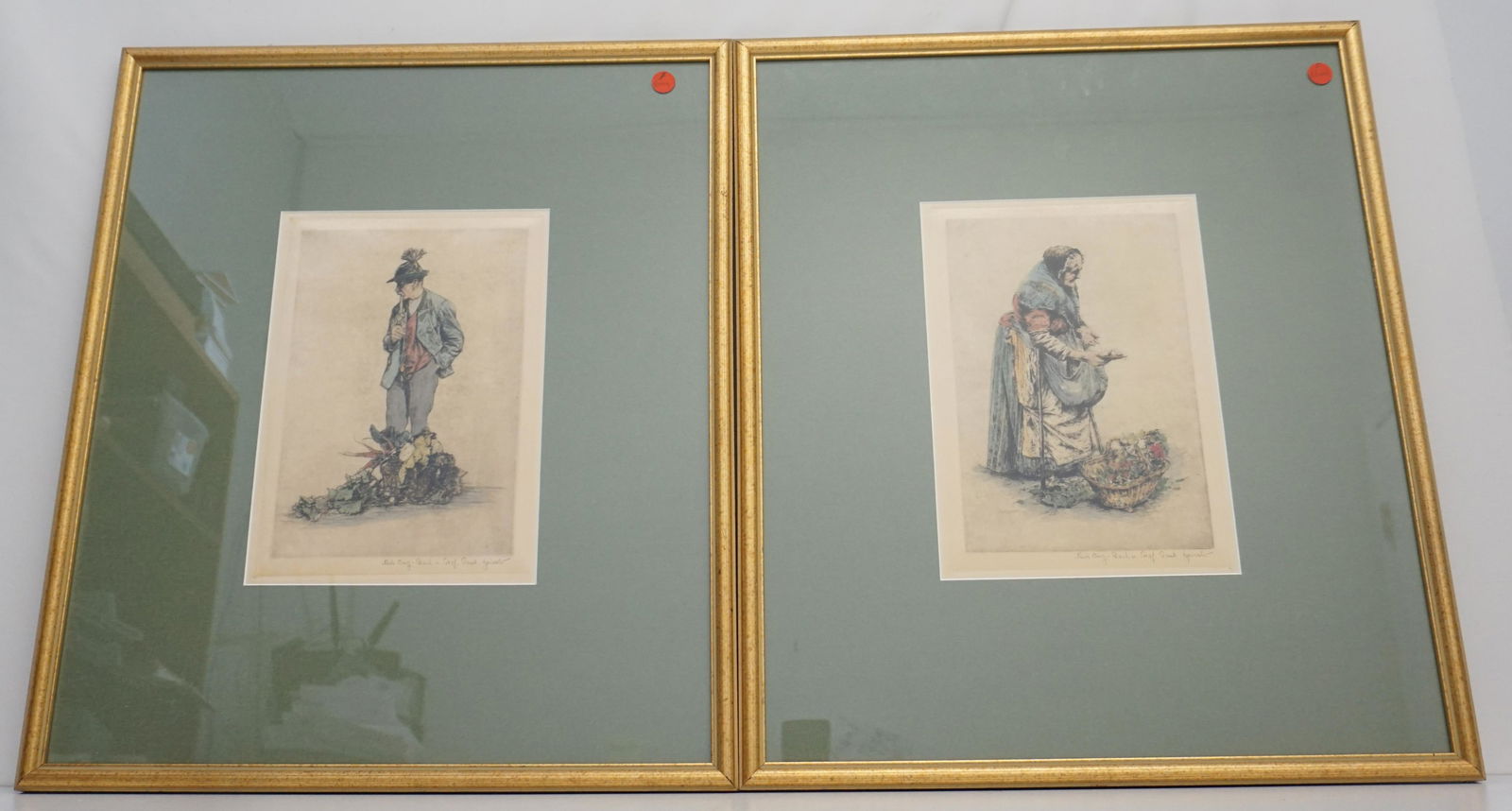 2 FRAMED PROF PAUL GEISSLER ETCHINGS (1 of 10)